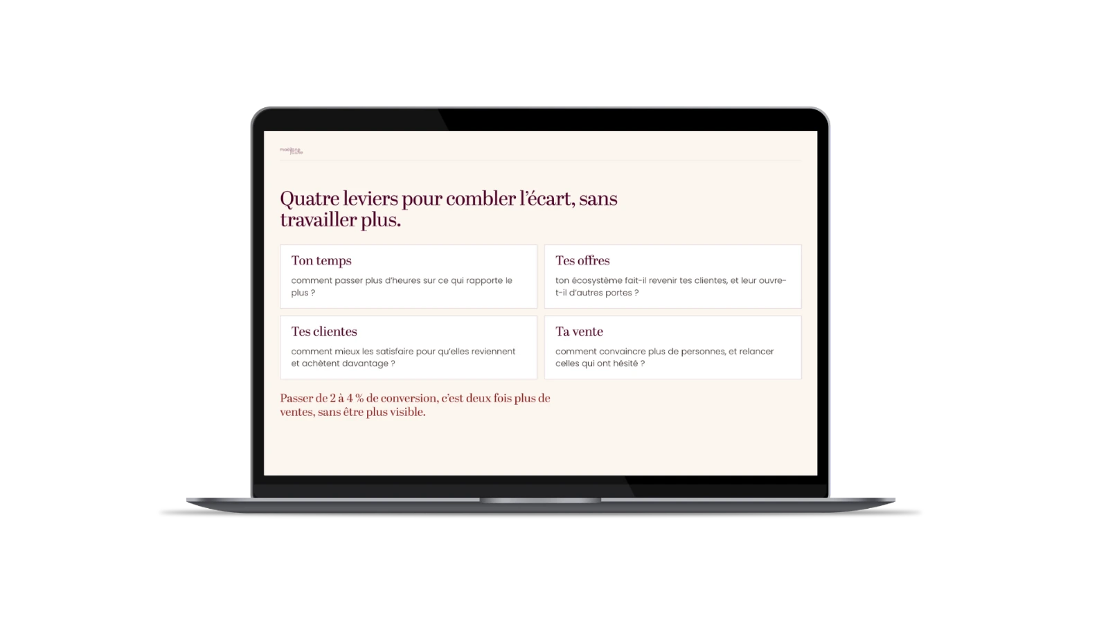 Vidéo 5 : Optimisation